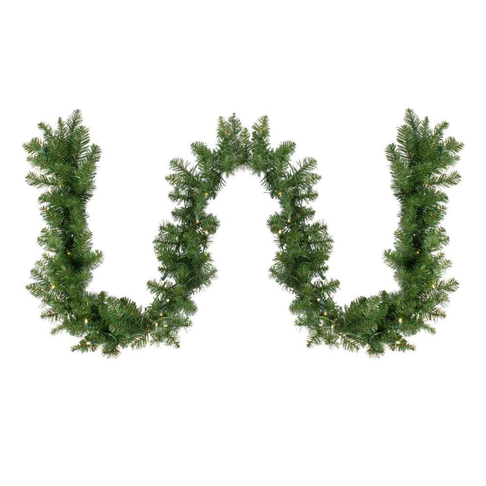 Pre-Lit Buffalo Fir Christmas Commercial Garland 50 ft. x 8 in. Warm White LED Lights price history on PriceWatchPro