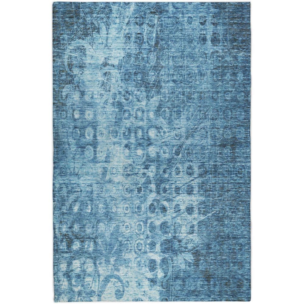 Dream Shag Premium Machine Washable Abstract ADS577 Blue 9 ft. x 12 ft. Area Rug price history on PriceWatchPro