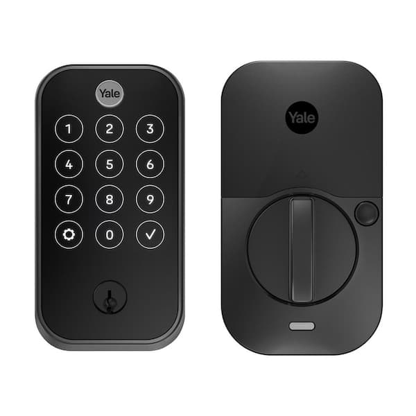Yale Smart Door Lock with WiFi and Touchscreen Keypad; Black Suede