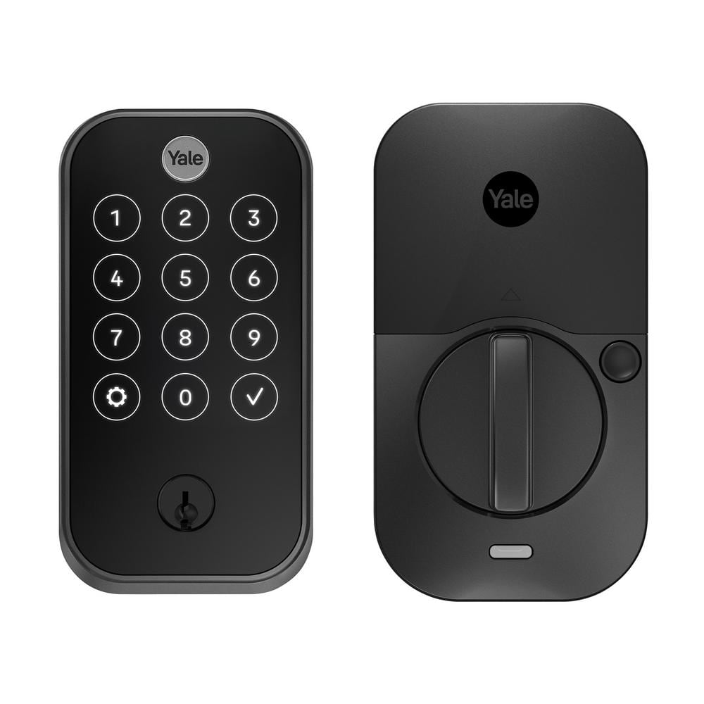 Black Suede Electronic Wi-Fi Single Cylinder Deadbolt