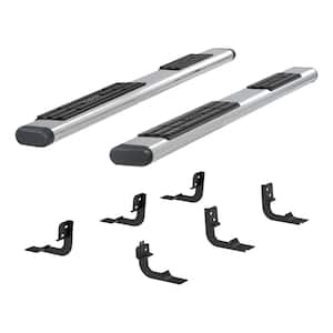 6 x 85-Inch Oval Polished Stainless Steel Nerf Bars, Select Dodge, Ram 1500, 2500, 3500