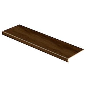 Shadow Hickory 47 in. L x 12-1/8 in. W x 2-3/16 in. T Vinyl Overlay for Stairs 1-1/8 in. T to 1-3/4 in. T