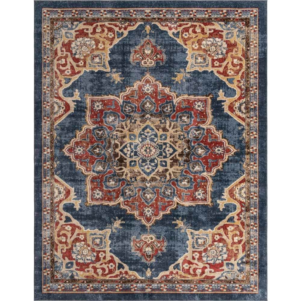 Utopia Helios Dark Blue 10' 0 x 13' 0 Area Rug price history on PriceWatchPro