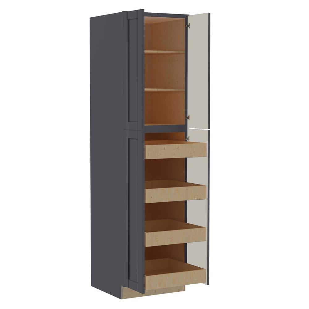 Washington 24 in. W x 24 in. D x 90 in. H Assembled Plywood Pantry Kitchen 