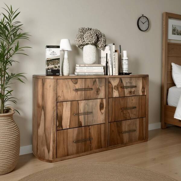 mens dresser Nathan James Andrew 3-Drawer Rattan Dresser with Cane Accent and Metal Legs, Light Oak/Black