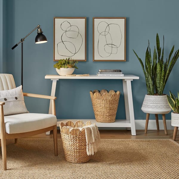 Scalloped Bulrush Storage Baskets (Set of 2)