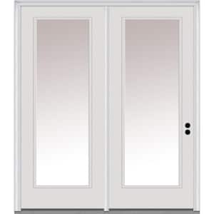 MMI DOOR 60 in. x 80 in. Full Lite Primed Steel Stationary Patio Glass ...