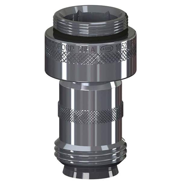 Woodford 1-1/8 in. - 18 Special Threads x 3/4 in. Hose Threads Brass Double-Check Backflow Preventer