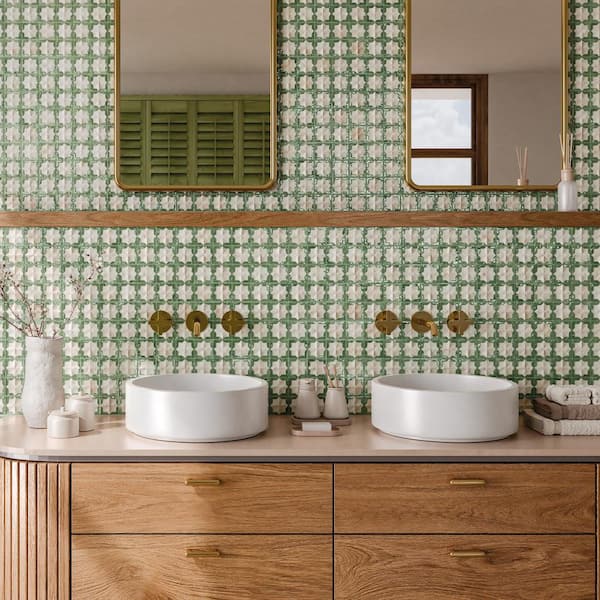 Tetuan Astre Arena Emerald 12-1/8 in. x 21-7/8 in. Porcelain Wall Tile (13.02 sq. ft./Case)