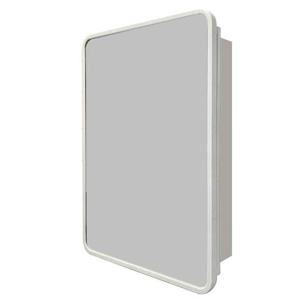 Unbranded White 24 in W x 32 in. H Modern Rectangle Aluminium Framed Mirror Wall Mirror Bathroom Vanity Mirror