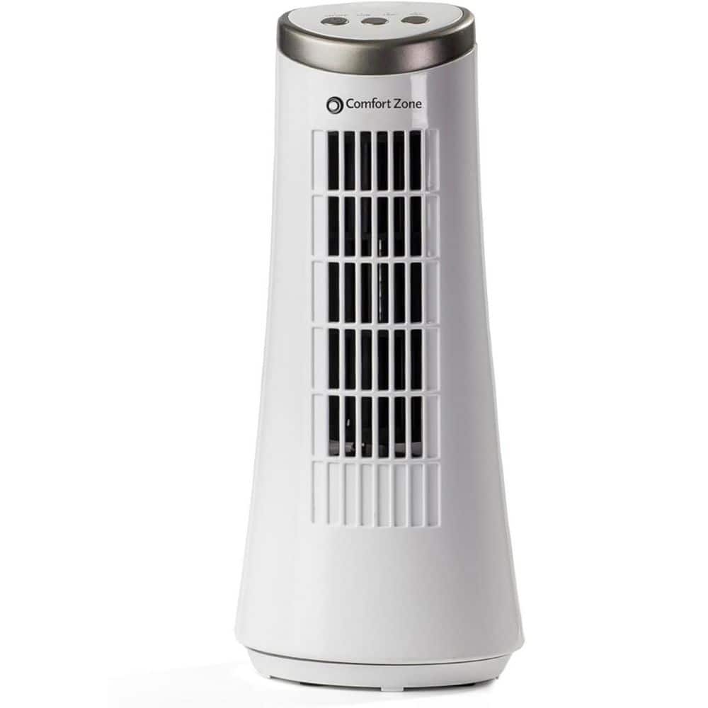 12 in. Tall, 5.5 in. Dia Base Electric Desktop Oscillating Tower Fan 2-Speed Digital Control White price history on PriceWatchPro
