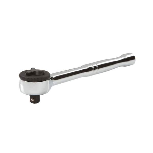TEKTON 1/4 in. Drive 5 in. Round Head Ratchet