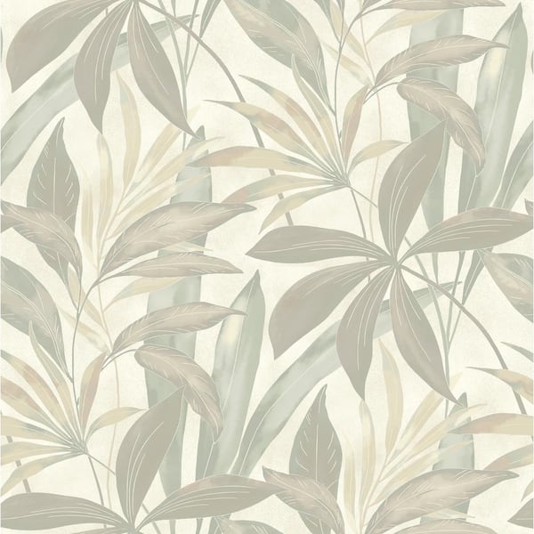 Tommy Bahama Buena Vista Oyster Tropical Vinyl Peel and Stick Wallpaper Roll (Covers 30.75 sq. ft.)