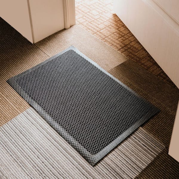 Floortex Doortex Meshmat Entrance Mat, Metallic Gray-20 in. x 32