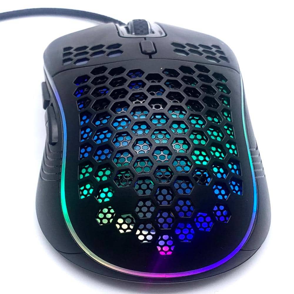 SANOXY Gaming Mouse Lightweight Ventilated Shell RGB 6 Button Black