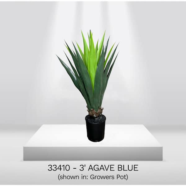 CYPRESS & ALABASTER Realistic Artificial 3.5 ft. Agave Plant in