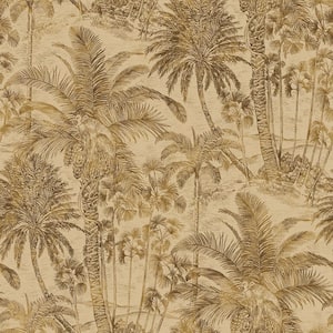 Yubi Brown Palm Trees Wallpaper Sample