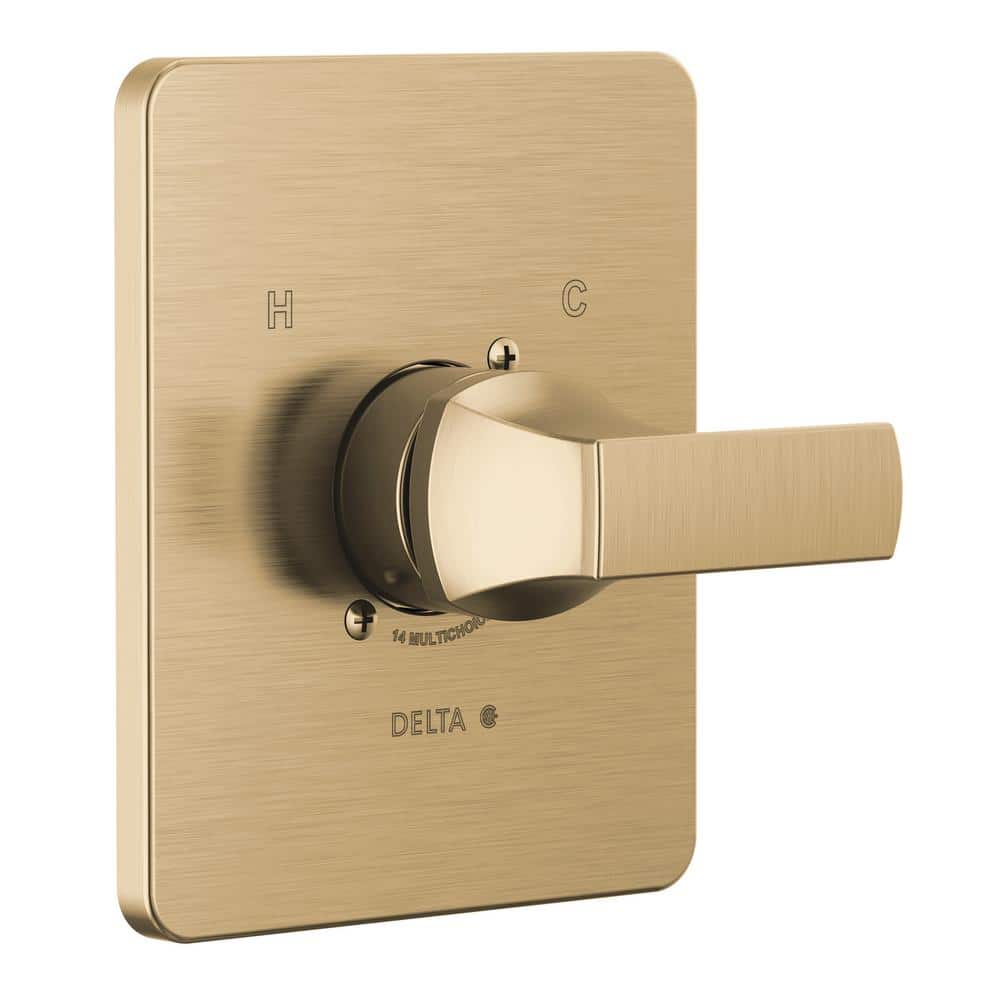 Delta Velum Gold 1-Handle Wall Mount Valve Trim Kit in Champagne