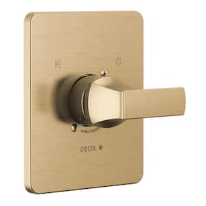 Velum 1-Handle Wall Mount Valve Trim Kit in Champagne Bronze (Valve Not Included)