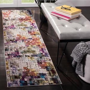 Aria Cream/Rust 2 ft. x 8 ft. Abstract Runner Rug