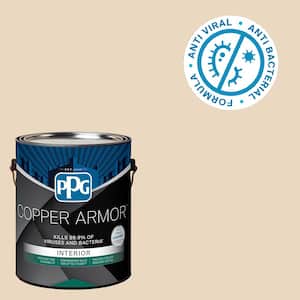1 gal. PPG1087-3 Antique Parchment Semi-Gloss Antiviral and Antibacterial Interior Paint with Primer