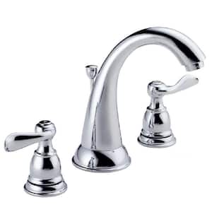 Windemere 8 in. Widespread 2-Handle Bathroom Faucet with Metal Drain Assembly in Chrome