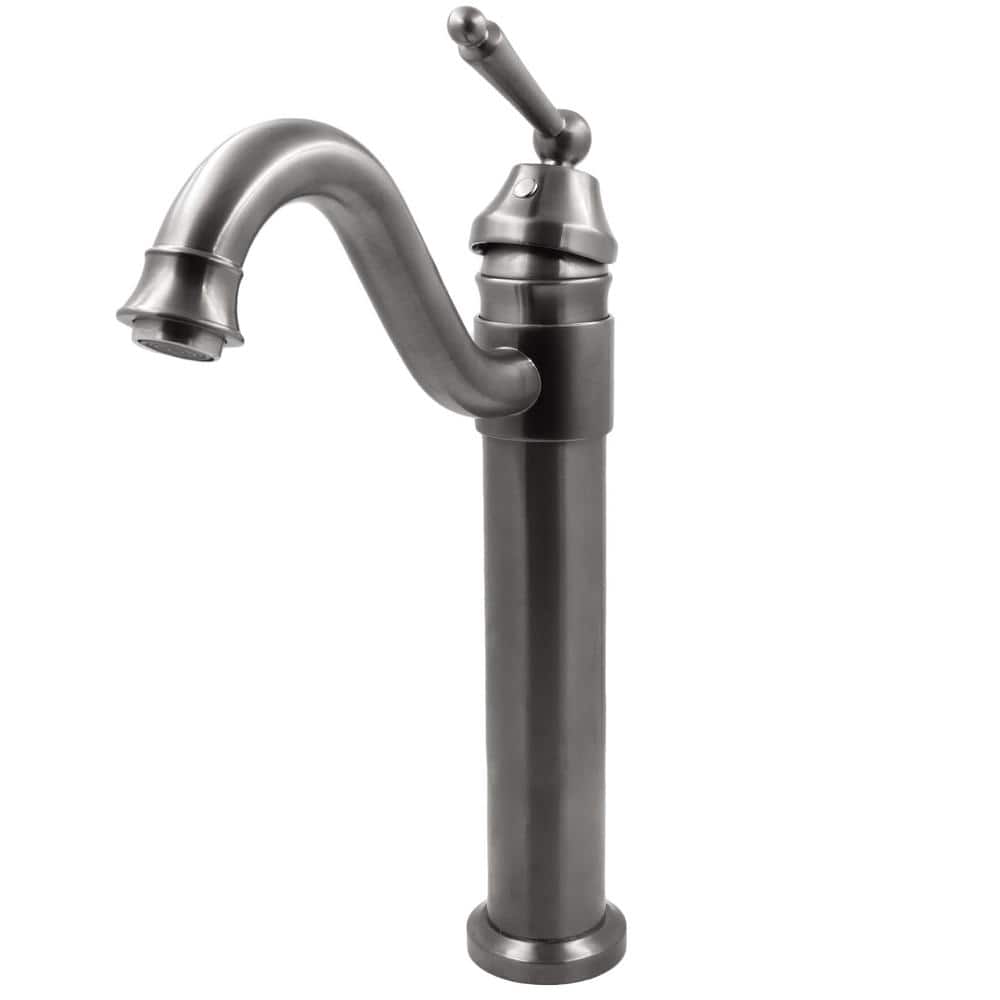 Novatto Century SingleHole SingleHandle Bathroom Faucet in Gun Metal