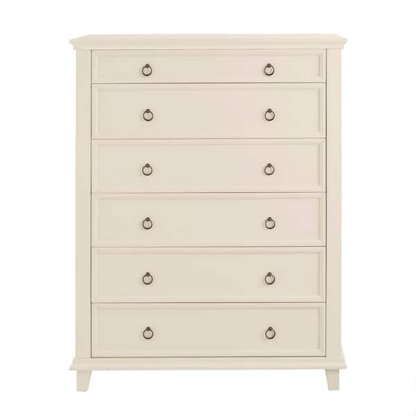Home Decorators Collection Grantley Ivory 6-Drawer Chest of Drawers (51 in. H x 40 in. W x 20 in. D)