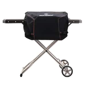 Portable Charcoal Grill Cover in Black