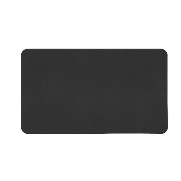 17in. x 31.5in. Coffee Bar Mat for Countertop,Absorbent Anti-Slip Pad Hides Stains,Quick Drying Kitchen Accessory, Black