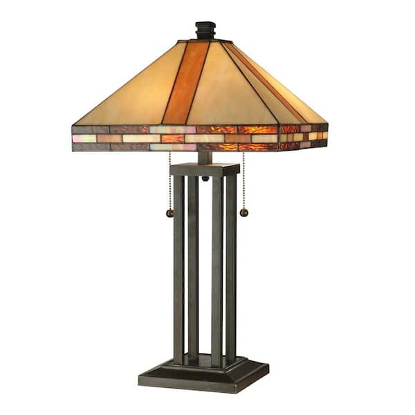 Springdale Lighting Mission 24.5 in. Antique Bronze Table Lamp