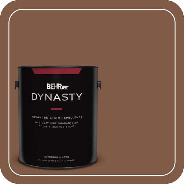 BEHR DYNASTY 1 gal. #T12-2 Stagecoach Matte Interior Stain-Blocking Paint & Primer
