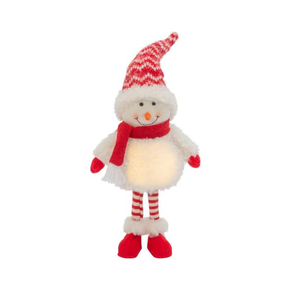 GERSON INTERNATIONAL 19.7 in. H B/O Lighted Standing Snowman Figurine