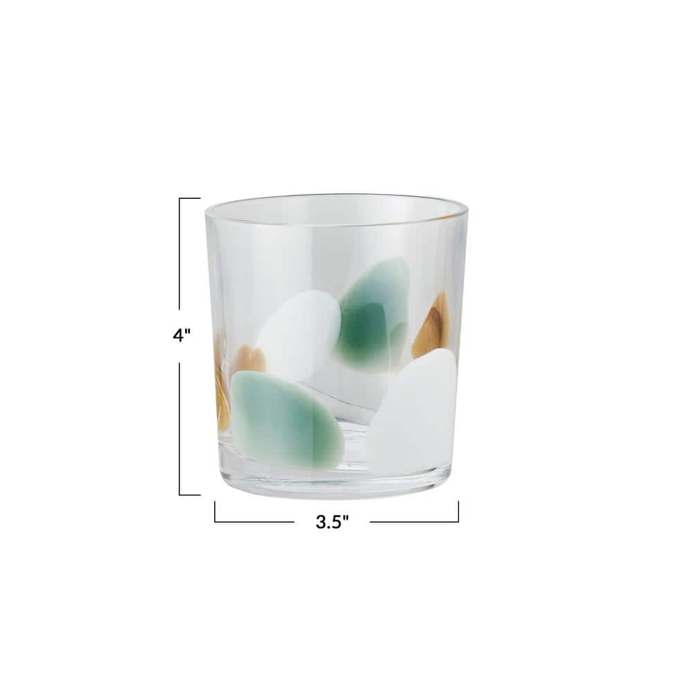Kaleidoscope Harmony Multicolor Handmade Art Glass Tumbler