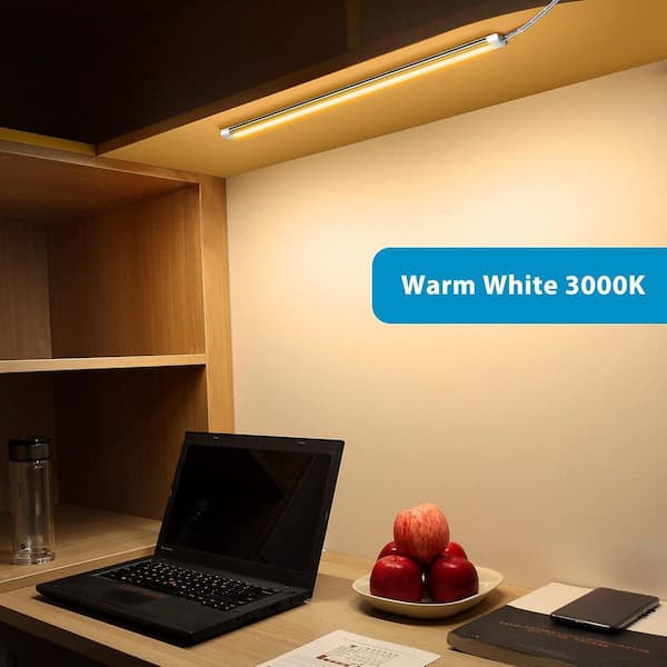 31W White Under Cabinet LED Light Bars Kit, 6-Pack 12 in. Slim Fixture, Dimmable Linkable, 3000K