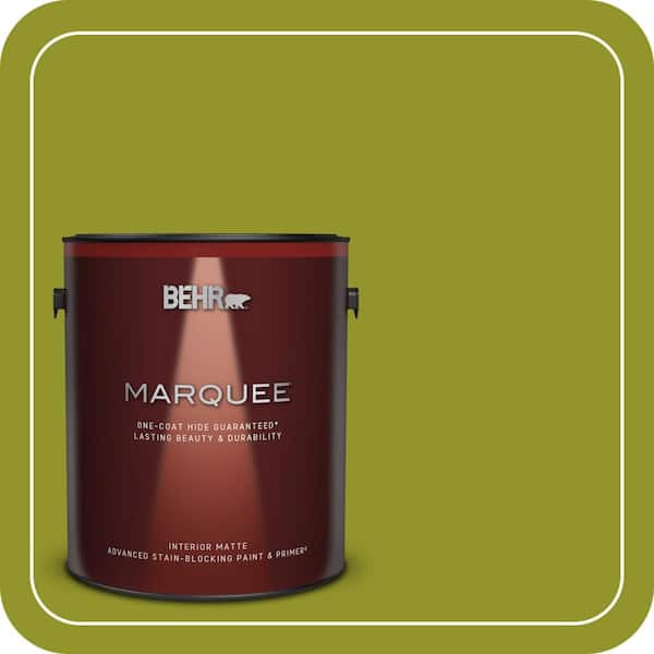 BEHR MARQUEE 1 gal. #P350-7 Lazy Lizard Matte Interior Paint & Primer