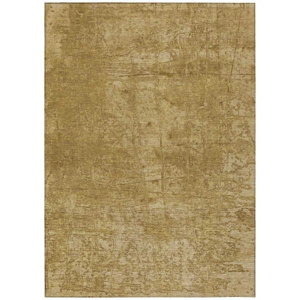Chantille ACN559 Beige 5 ft. x 7 ft. 6 in. Machine Washable Indoor/Outdoor Geometric Area Rug