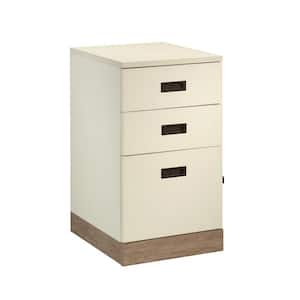 Dixon City 3-Drawer Pebbled White 27 in. H x 15 in. W x 18 in. D Engineered Wood Vertical Mobile File Cabinet