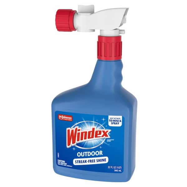 Windex 160 fl. oz. Blue Bottle Outdoor Glass Cleaner Sprayer and