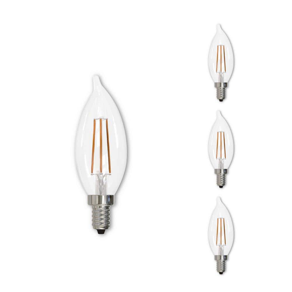 60 - Watt Equivalent Warm White Light CA10 (E12) Candelabra Screw Base Dimm