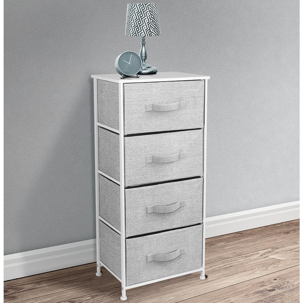 Sorbus Fusion 4-Drawer Nursery Dresser in White with Deep Soft-Close Drawers