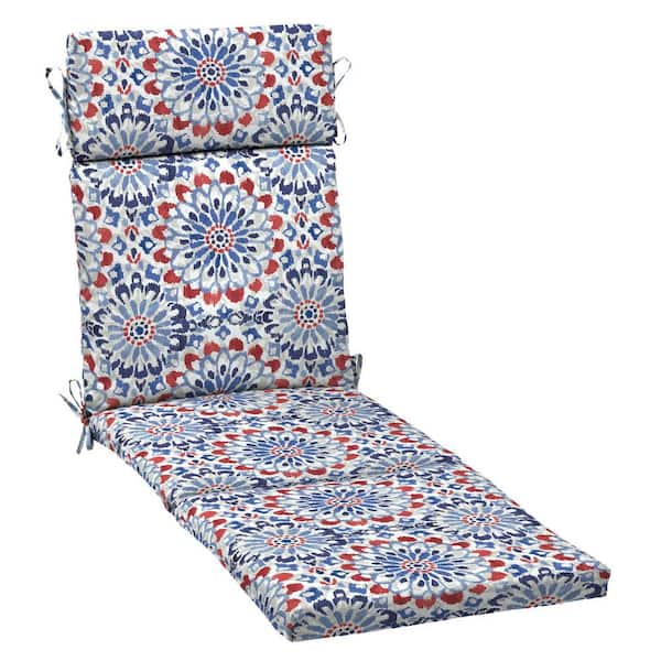 ARDEN 21 in. x 72 in. Outdoor Chaise Lounge Cushion in Clark Blue