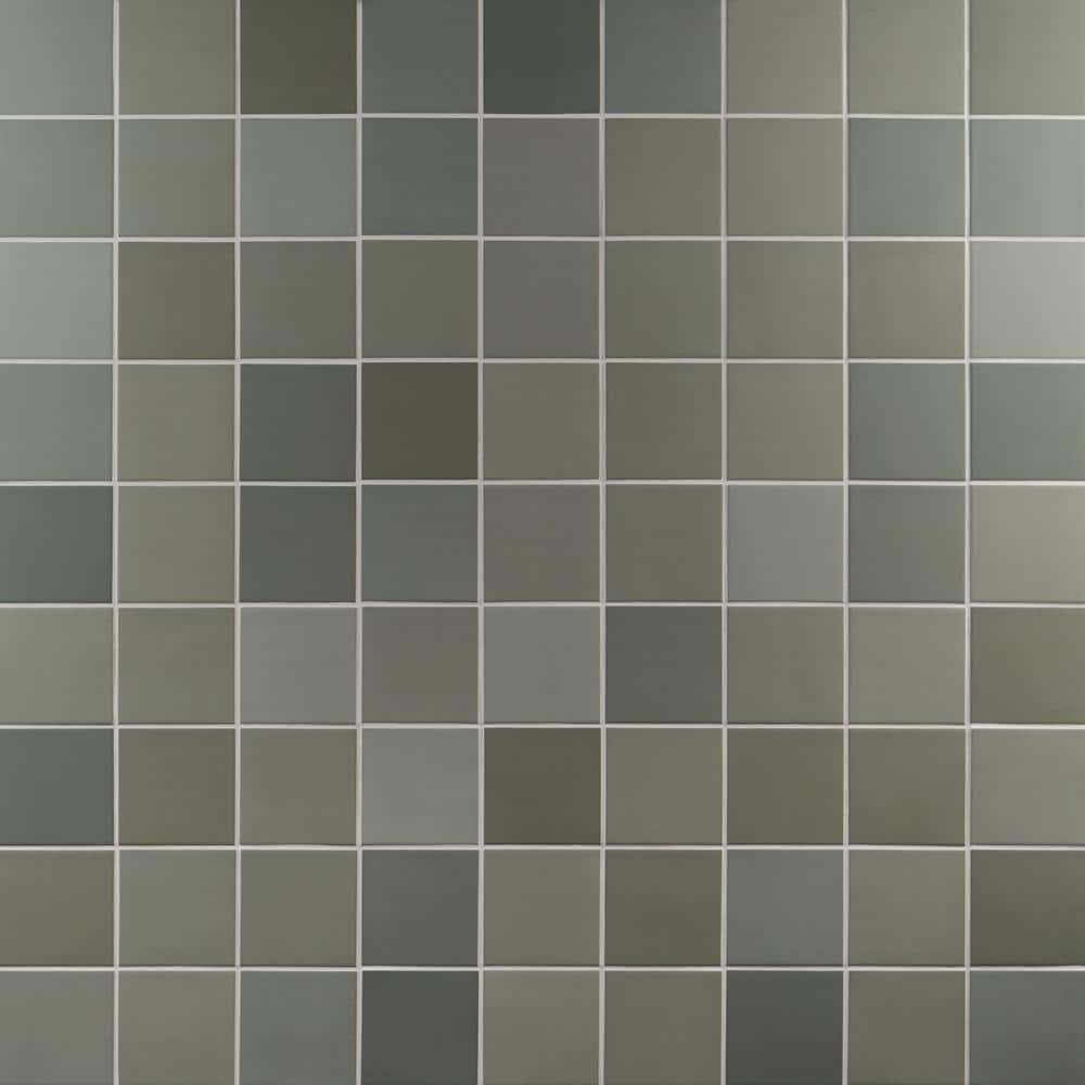 Sage Green Matte Porcelain 5x5 Wall Tile