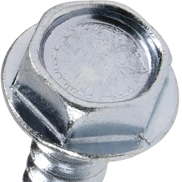 Everbilt #10 1 in. External Hex Flange Hex-Head Self-Drilling