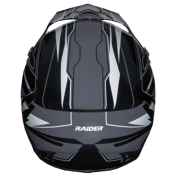 Raider RX1 Medium Black/Silver Adult MX 2121914 - The Home Depot