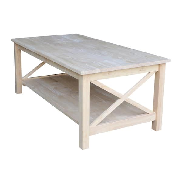 Home depot deals unfinished coffee table