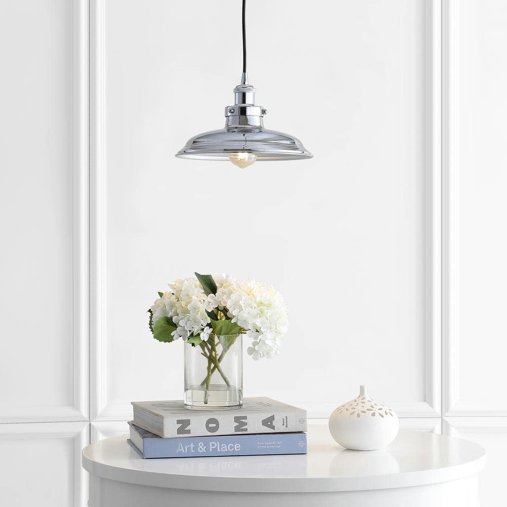 Bedford Rustic French Country Chrome Globe LED Pendant Light