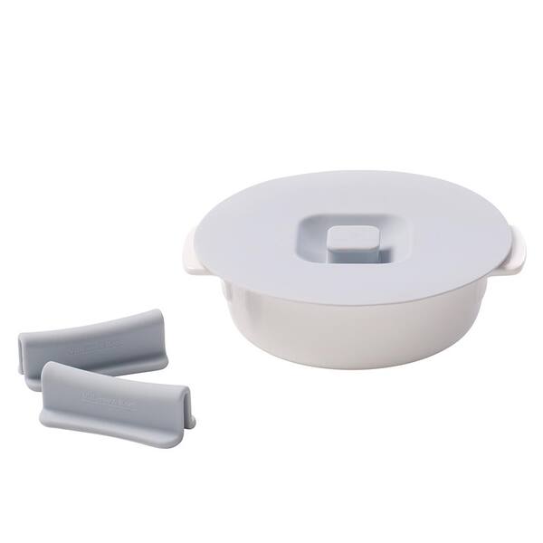 Villeroy & Boch Clever Cooking 4-Piece 6 in. Round Casserole Set with Silicone Lid and Handles