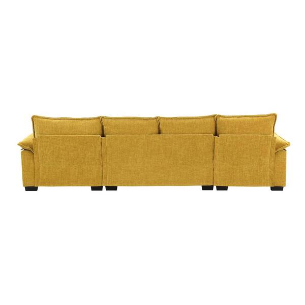 Z-joyee 118 in Wide Pillow Top Arm Chenille L-Shaped Modern