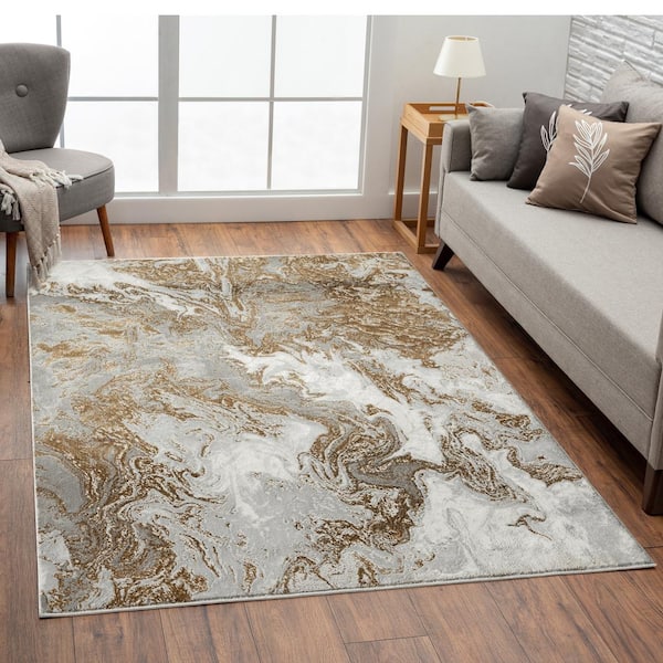 Abstract Industrial Soft Area Rug